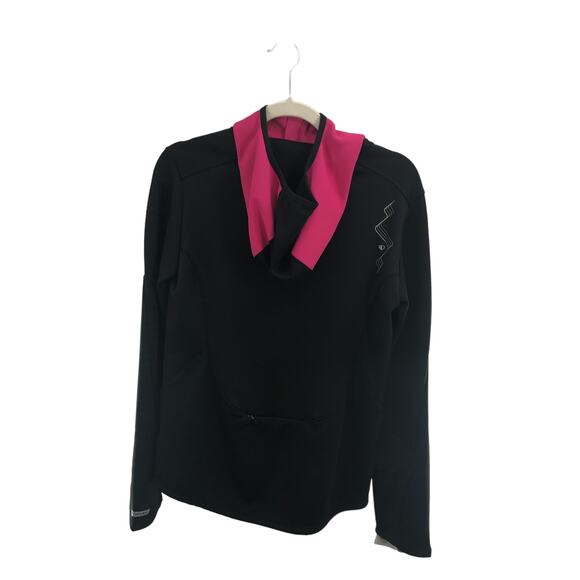 Pearl Izumi Women’s Black Infinity Windblocking Pink Hoody Pullover - Picture 7 of 12
